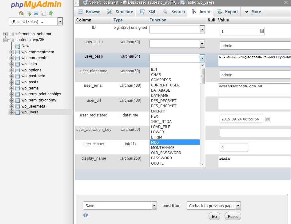 enable remote access to mysql database server phpmyadmin
